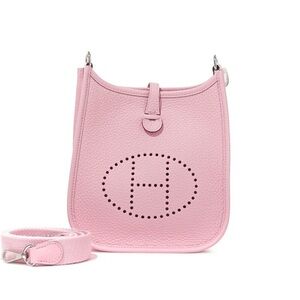 Hermes Mini Evelyne in Rose Sakura